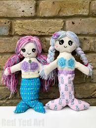 Baby bows is a 2 faced baby. Mermaid Rag Doll Pattern Red Ted Art Make Crafting With Kids Easy Fun