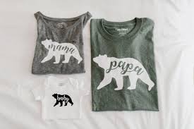 Diy Mama Papa And Baby Bear Family T Shirts Entertaining Life