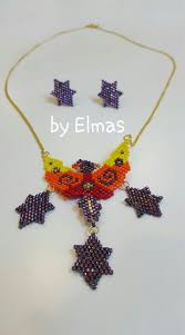 Anka Kusu Taki Jewelery Miyuki Brick Stich Tugla Teknigi Kolye Harf Alphabet El Emegi Handmade I Made It By Elmas Caylak Taki Kolyeler Soutache