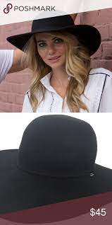 Brooklyn Hat Co Womens Wide Brim Round Crown Felt Brooklyn Hat Wide Brimmed Festival Hat