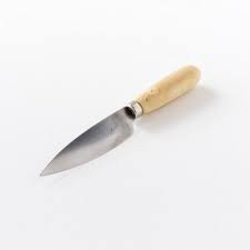 Couteau D Office Lame 9cm Manche En Buis Couteau Buis Lame
