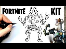 Comment Dessiner Le Skin Kit De Fortnite Youtube