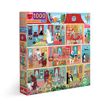 It would probably not be less than 6 hours, unless you had some complimentary skills. Koala House Party 1000 Piece Puzzle Eeboo