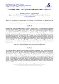 Tes psikotes tes sinonim atau persamaan kata 1. Pdf Reasoning Ability Through Challenge Based Learning Kahoot
