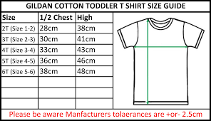 gildan t shirt size chart world of reference