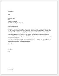 Check spelling or type a new query. How To Write A Formal Complaint About Bullying At Work