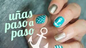 Deportiva, bailarina, mocasines, derbies, botas y botines, así como también zapatos de tacón, sandalia, zuecos y alpargatas. Decoracion De Unas Marineras Como Hacer Un Ancla Y Timon En Unas Nlc Youtube