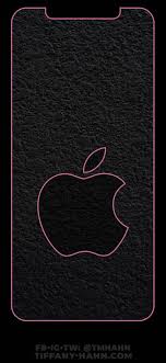 Iphone Xs Max Wallpaper Pink Outline Gray Apple Lock Screen V01 Apple Wallpaper Iphone Apple Wallpaper Pink Apple