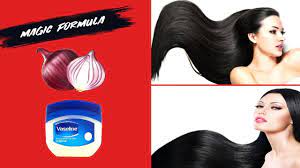 How To Use Vaseline And Onion To Grow Hair 2 Cm Per Day Very Fast 100 Grow Hair Vaseline Hair Remedies