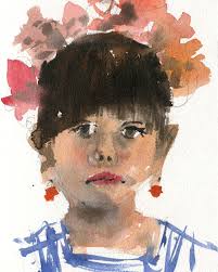 Watercolor interpretation of a musician's performance