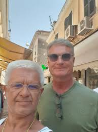 David Coulthard spotted in Corfu Town