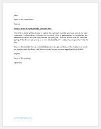 I don't even really know why they were 30 days late. Letter Of Explanation For Overdraft Fees To Underwriter