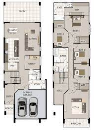 Linea Is A Small Lot And Narrow Block Home Design By Gw Homes The Leading Brisbane Home Builders Narrow House Plans Duplex House Plans Narrow Lot House Plans