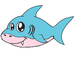 How To Draw A Baby Shark Step By Step Cute Shark Drawing Easy Shark Drawing Cute Cartoon Drawings Shark Drawing Easy