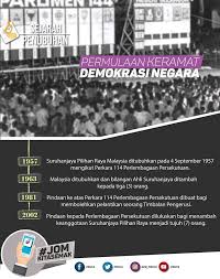 Pilihan raya merupakan ciri penting sistem demokrasi berparlimen di malaysia. Portal Rasmi Kementerian Perumahan Dan Kerajaan Tempatan