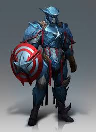 captain america by reza ilyasa superhero fantasy armor captain america