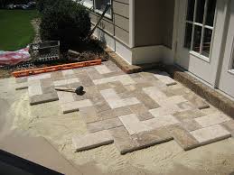 Natural Stone Paver Patio Makeover Patio Makeover Natural Stone Pavers Patio Stones