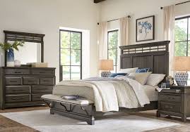 Wood 4 piece bedroom set Montana Ridge Brown 7 Pc King Panel Bedroom Rooms To Go