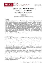 Where/how do i obtain the concession card? Pdf Using Flash Cards To Improve Students Vocabulary