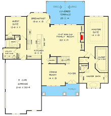 Plan 360036dk Magnificent Two Story House Plan With Main Level Master And Guest Suite Two Story House Plans Bathroom Floor Plans Story House
