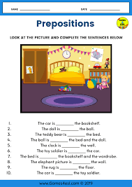 Prepositions Of Place Esl Worksheet For Beginners In 2020 Prepositions Preposition Pictures Esl Worksheets