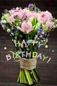 Pin By Milena Boccedi On Happy Birthday Happy Birthday Flower Birthday Flowers Beautiful Flowers