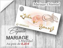 Les étiquettes de mariage sont une chouette idée pour personnaliser vos cadeaux invités. Etiquettes Dragees Mariage Orientale Faire Part Emotion