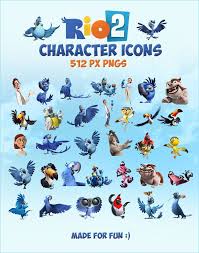 Hd wallpapers and background images Rio 2 2014 Movie Character Icons 512 Px Pngs Rio 2 Movie Movie Character Vector Rio Movie