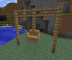 swinging chair minecraft furniture minecraft designs minecraft minecraft projects