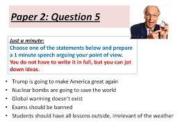 This question is also a big kahuna question. Paper 2 Question 5 Just A Minute Ppt Download