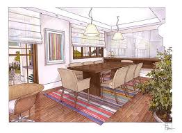 Colored Pencil Render Interior Design Renderings Interior Design Inspiration Board Interior Rendering
