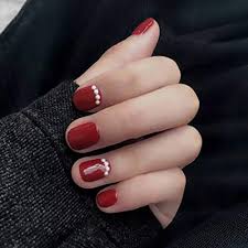 Maybe you would like to learn more about one of these? Haloty Square Press On Nails Short Red Christmas Fake Nails Glossy Bli Ninthavenue Europe