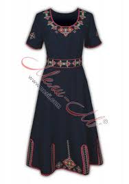 Traditional Embroidered Women's pinafore (sukman) -08