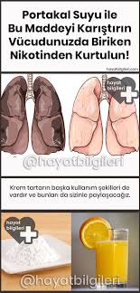 Portakal Suyu Ile Bu Maddeyi Karistirin Vucudunuzda Biriken Nikotinden Kurtulun Saglik Saglik Ipuclari Bilgi
