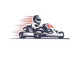 Karting Karting Kart Racing Logo Illustration