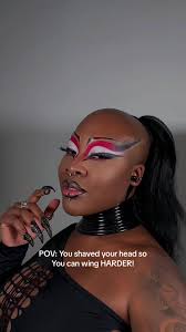 "I don't know, there's just something about a bald head or a partially bald  head thats so liberating. 🖤 #Gothmakeup #Gothic #Alttiktok #Tradgoth  #makeup #Goth