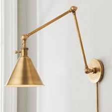 Cone Pivot Shade Double Joint Wall Lamp In 2020 Swing Arm Wall Lamps Wall Lamp Wall Lamp Shades