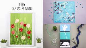 3 Diy Canvas Painting Acrylic Painting Home Decor Adornos Para Pared Adornos Cuadros