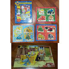 Puzzle bob the builder trefl 60 pieces from £2.99. Bob The Builder Magnetic Spelling And Wooden Puzzle Hobbies Toys Toys Games On Carousell
