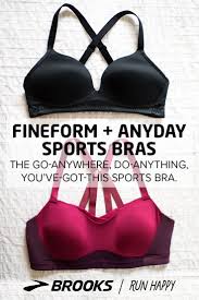 Shop the number one sports retailer. The Fineform Anyday Sports Bras From Brooks Running The Go Anywhere Do Anything You Ve Got This Sports Bra Sports Bra Brooks Running Women S Sports Bras