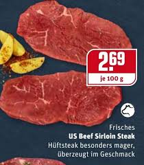Maybe you would like to learn more about one of these? Frisches Us Beef Sirloin Steak 100g Angebot Bei Rewe Center