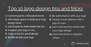 10 Logo Design Tips To Take Your Brand To The Next Level Logo Templates Venngage The author reveals the process from start to finish, particularly sketching, typography, character placement, coloring, symbol development, work with clients, etc.