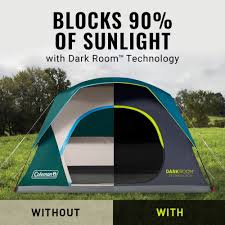 Maybe you would like to learn more about one of these? 8 Person Dark Room Skydome Camping Tent Blue Coleman