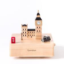 London Wooden Music Box Wooden Music Box Music Box Antique Music Box