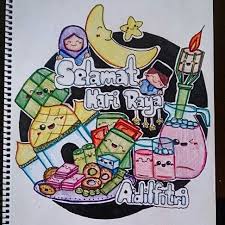 Hari raya aidilfitri is in 41 days. Selamat Hari Raya Aidilfitri Cartoon Pics Wallpaper Iphone Cute Doodle Art