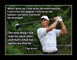 Tiger Woods Work Ethic Golf Quote Poster Motivational Pga Wall Art Gift Arleyart Com Golf Inspiration Quotes Tiger Woods Golf Quotes