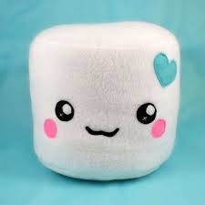 Marshmallow Plushie Pillows Cushions Chocolate Dipped Novelty Round Kawaii Food Sweets Geekery Bastelprojekte Pluschtier Kissen