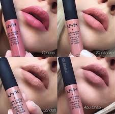 It's lipstick cream that goes on silky but looks soft matte. Pin By Nidha Amrin M On Makeup Stuff Makeup Ideas Lip Cream Swatches Soft Matte Lip Cream Nyx Soft Matte Lip Cream