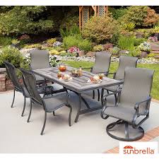 Here's a little inspiration from this. Agio Campbell 7 Piece Sling Dining Set Cover Costco Uk