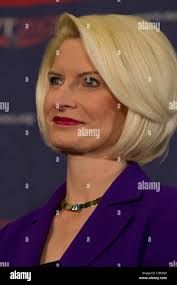 Callista Gingrich, wife of Republican presidential nominee candidate Newt  Gingrich, at a campaign stop in West Columbia, S.C Stock Photo